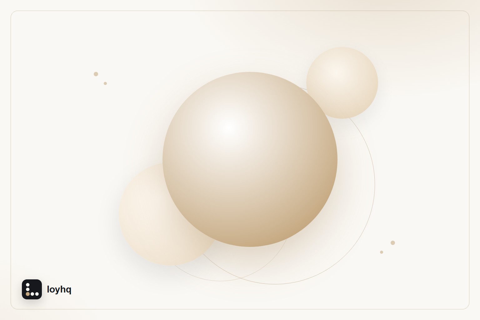 Cream and gold abstract loyhq composition for a salon and medspa client-retention guide
